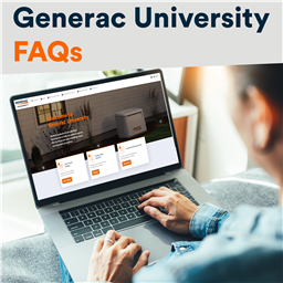 *Generac University FAQs