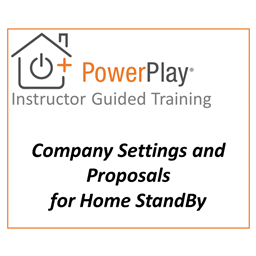 PowerPlay - Company Settings and Proposals - Live